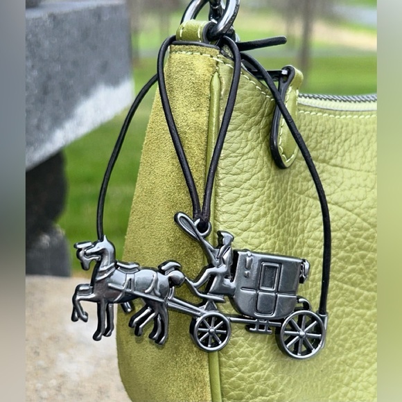 Coach Accessories - Coach Horse & Carriage Purse Charm Gunmetal Pewter
